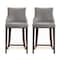 Manhattan Comfort Shubert Counter Stool in Dark Taupe - Set of 2 2-CS016-DT - alternate 2